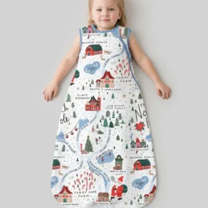 The North Pole Map Bamboo Sleep Bag