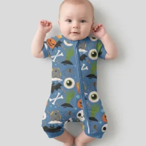 Little Monsters Bamboo Shorty Zippy For Halloween