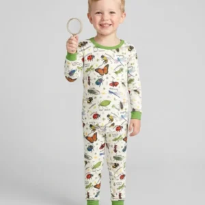 Bug Learning Bamboo Two Piece Long Sleeve Pajama Set