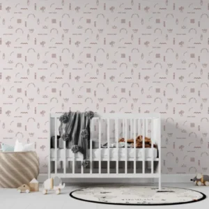 MUNKS & ME - Papier Peint Chambre Enfant à Motif Répété - Beach Vibes | Rouiller