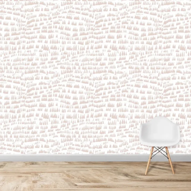 MUNKS & ME - Papier Peint Chambre Enfant à Motif Répété - Daphné Laisse Tomber - Rose
