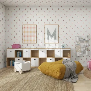 MUNKS & ME - Papier Peint Panoramique Pour Enfants - À Motif Répété Cerises