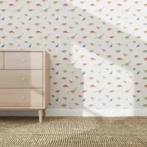 MUNKS & ME - Papier Peint Panoramique Pour Enfants - À Motifs Répétés Dino Discovery