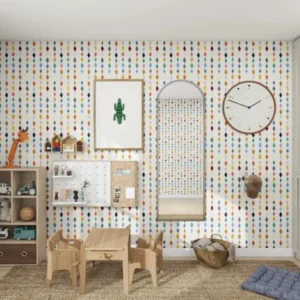MUNKS & ME - Papier Peint Panoramique Pour Enfants - Jolly Jester À Motifs Répétés | Multicolore