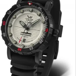 Herrenuhr mit schwarzem Silikonarmband und rundem Gehäuse, Ziffernblatt hellgrau