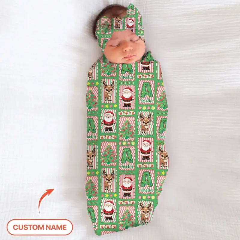 North Pole Wonderland Swaddle Blanket , North Pole Wonderland Swaddle Blanket - Default Title