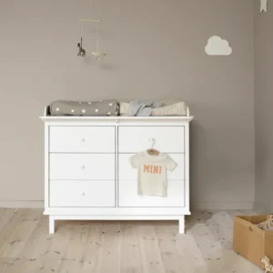 OLIVER FURNITURE - Commode À Langer Seaside, 6 Tiroirs, Blanc