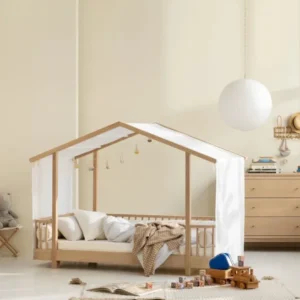 OLIVER FURNITURE-Lit Cabane Original, 90x200 Cm, Chêne