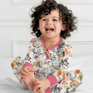 Autumn Meadow Botanicals Bamboo Two Piece Long Sleeve Pajama Set