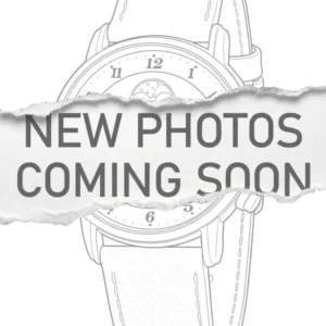 Herrenarmbanduhr mit grünem Lederarmband und rundem Zifferblatt, Chronograph
