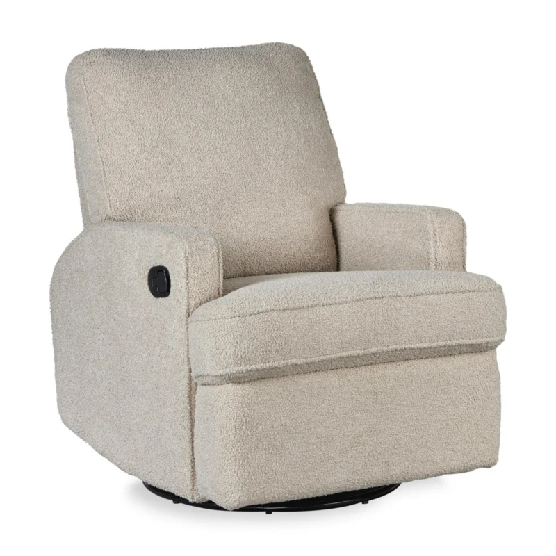 QUAX - Fauteuil Inclinable Electrique - Swivel & Gliding - Teddy Taupe