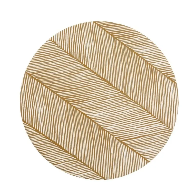 TODDLEKIND - Tapis Protège Sol Rond SPLAT MAT | Sandy Lines - Sand Castle