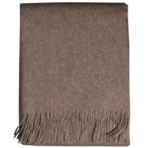 Alpaka Tagesdecke Arla - Reine Alpakawolle in Braun - 200x150 cm