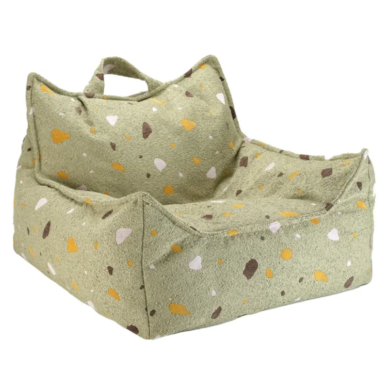 WIGIWAMA - Fauteuil Pouf Terrazzo - Mousse