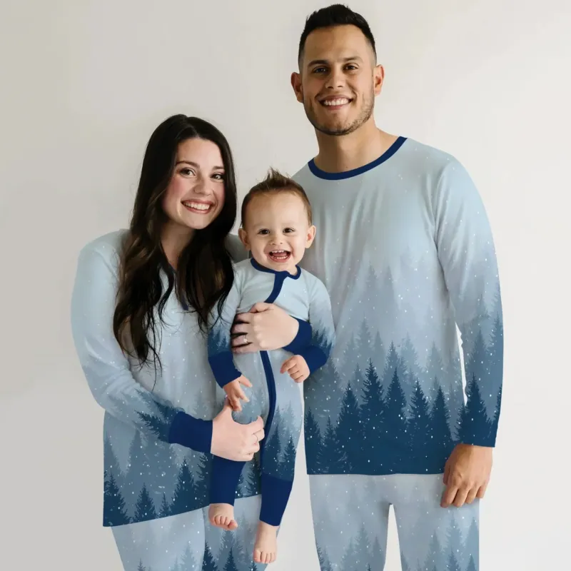 Winter Forest Men's Pajama Set , Winter Forest Men's Pajama Set - Only Shirt / XS
