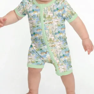Watercolor Mallard Duck Bamboo Shorty Zippy